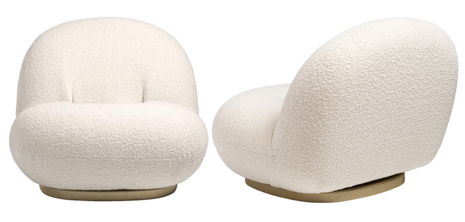 Кресло Pacha lounge chair ivory Кресло Pacha lounge chair ivory - Loft-Concept в Брянске