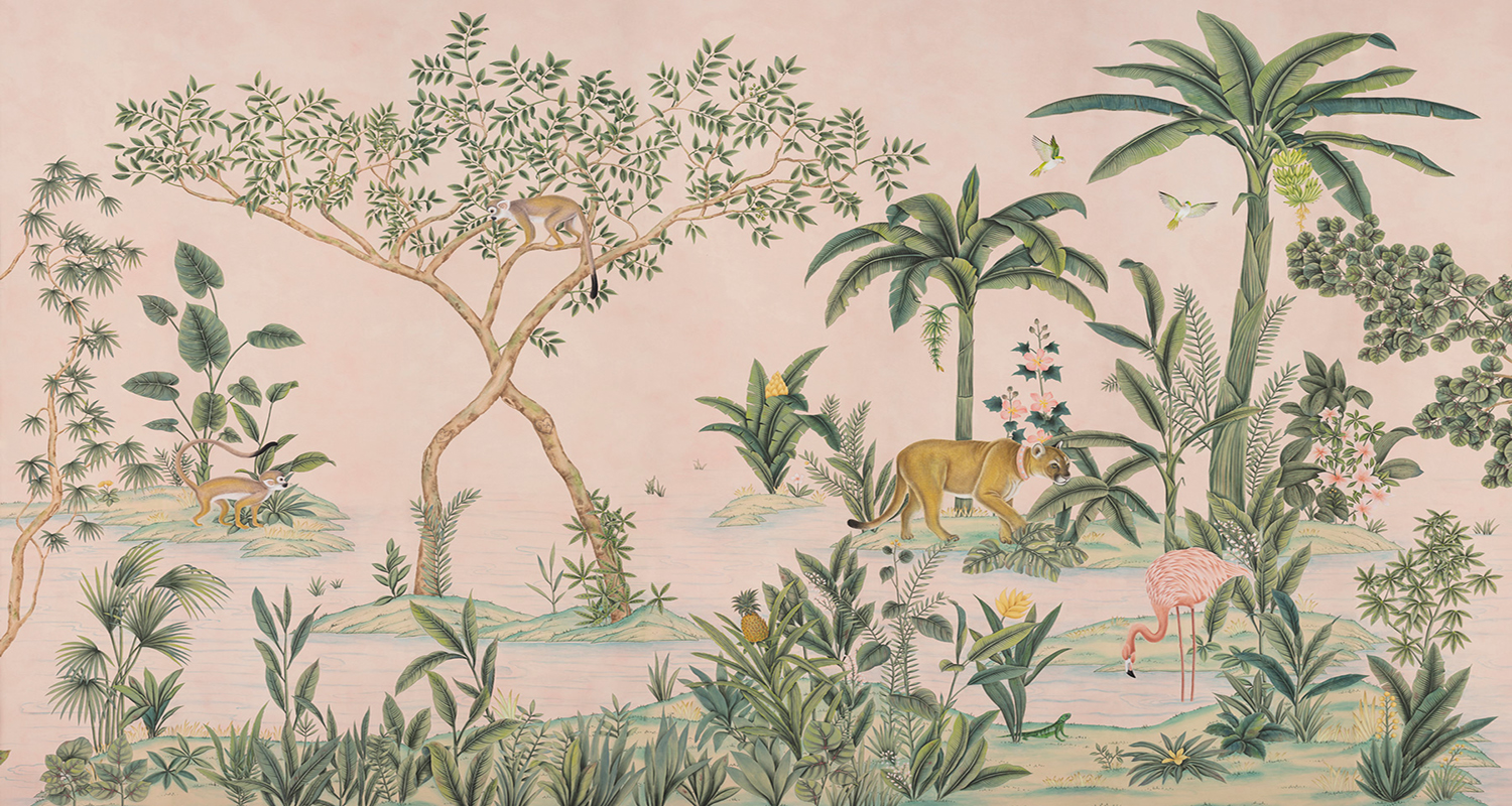 Обои ручная роспись The Colony Edo Hibiscus - фото