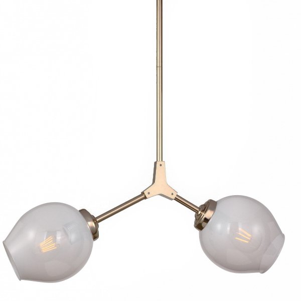 Люстра Branching Bubble Chandelier 2 Milk Прозрачный белый Золотой Люстра Branching Bubble Chandelier 2 Milk Прозрачный белый Золотой в Брянске | Loft Concept