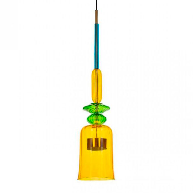Светильник Flauti Yellow Green D16 см Голубой Зеленый Желтый Светильник Flauti Yellow Green D16 см Голубой Зеленый Желтый в Брянске | Loft Concept