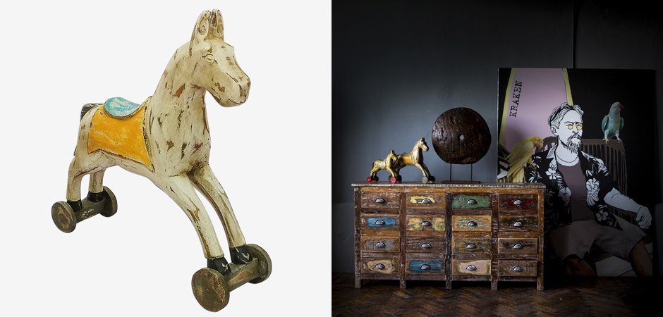 Статуэтка Wooden Horse Статуэтка Wooden Horse - Loft-Concept в Брянске