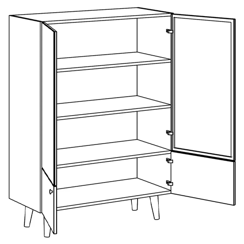 Витрина с изображением на дверцах Elise Cupboard Витрина с изображением на дверцах Elise Cupboard в Брянске