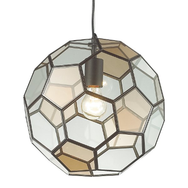 Подвесной светильник Glass & Metal Cage Pendant Globe Multi Прозрачное Стекло Янтарь (Amber) Черный Подвесной светильник Glass & Metal Cage Pendant Globe Multi Прозрачное Стекло Янтарь (Amber) Черный в Брянске | Loft Concept