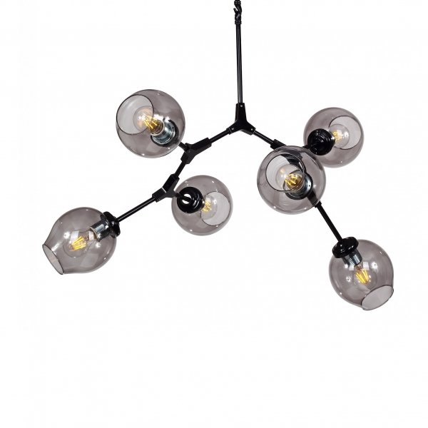 Люстра Branching Bubble Chandelier 6 Black Черный Люстра Branching Bubble Chandelier 6 Black Черный в Брянске | Loft Concept