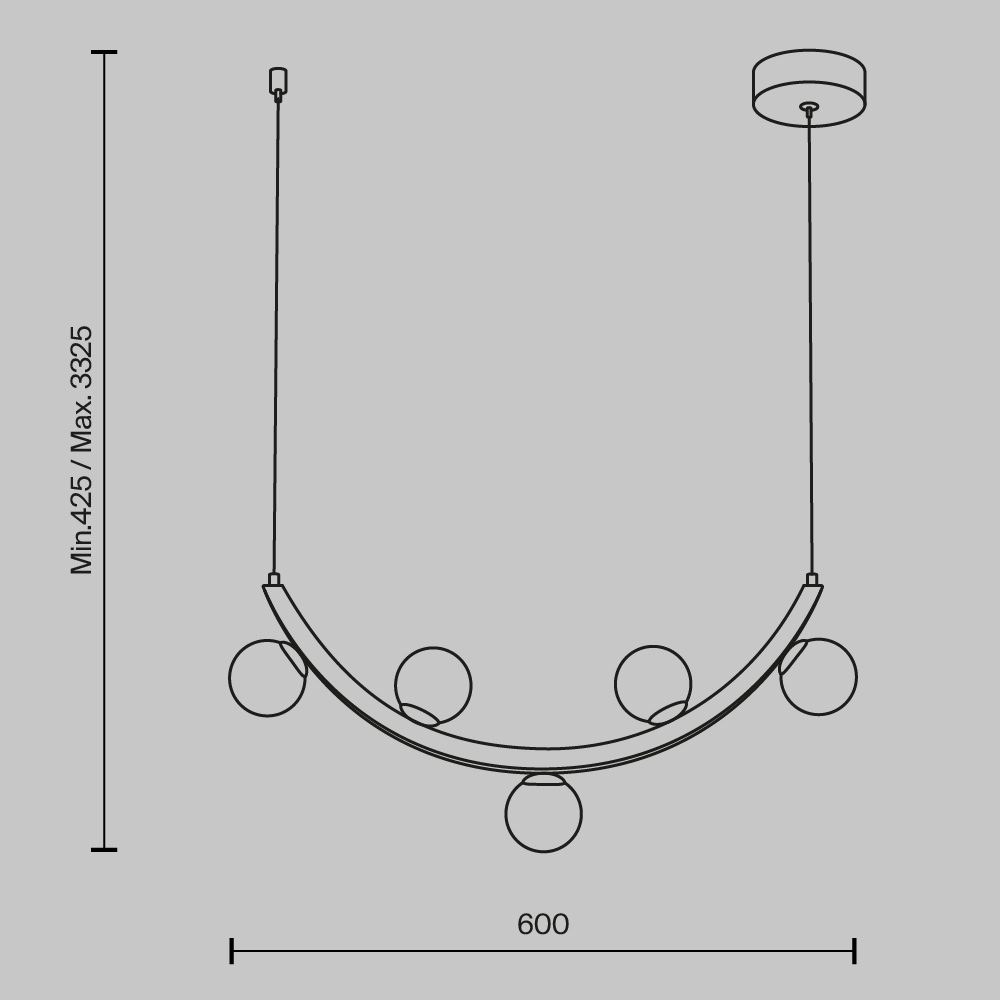 Люстра подвесная Ambre 3000К 12Вт в Брянске