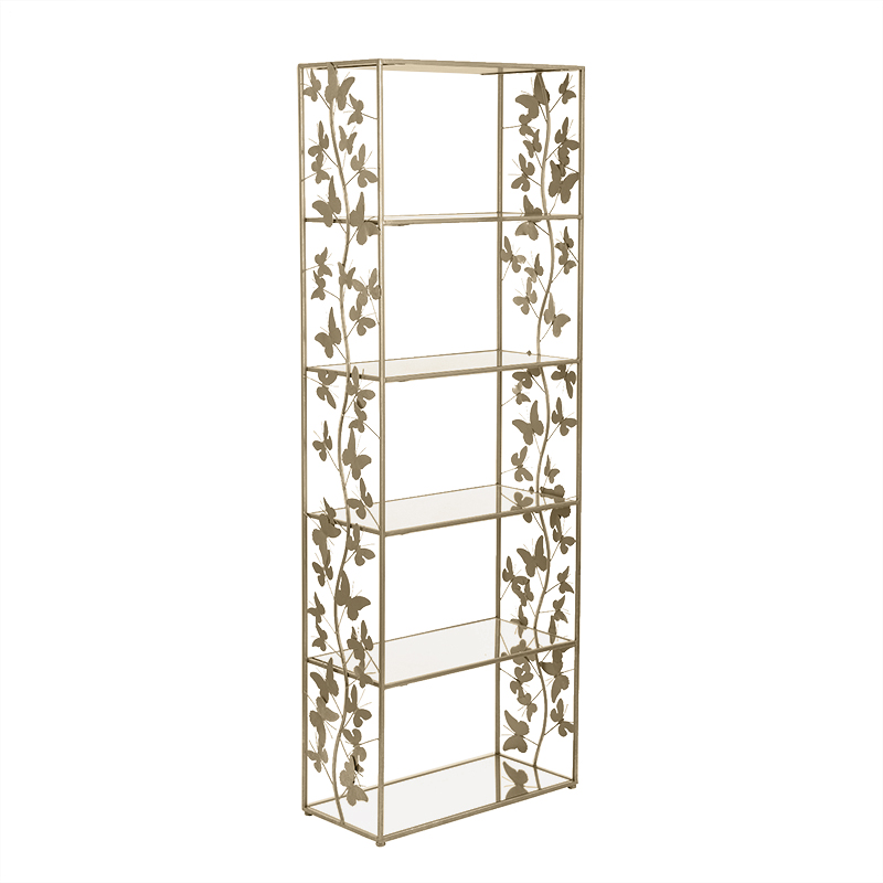 Стеллаж Gold Butterfly Wide Золотой Стеллаж Gold Butterfly Wide Золотой в Брянске | Loft Concept