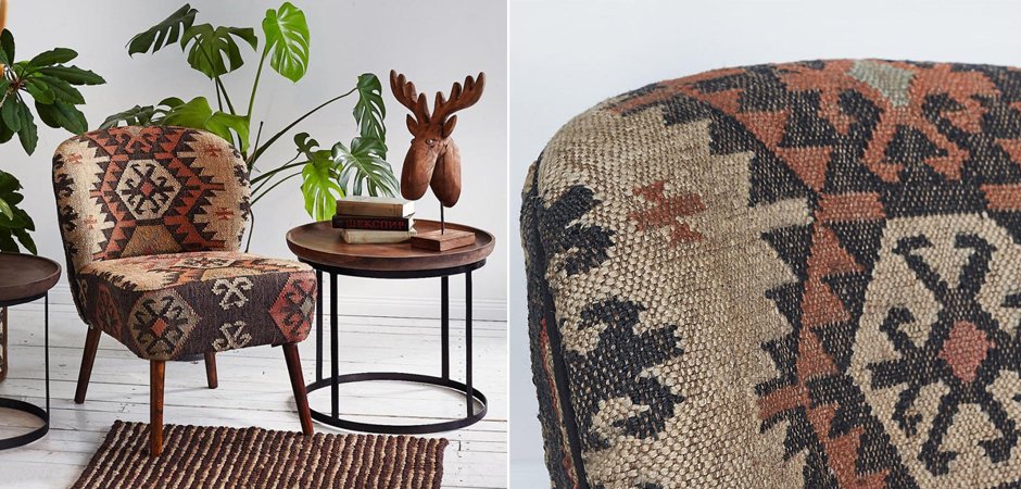 Кресло KELIM Brown Chair Кресло KELIM Brown Chair - Loft-Concept в Брянске