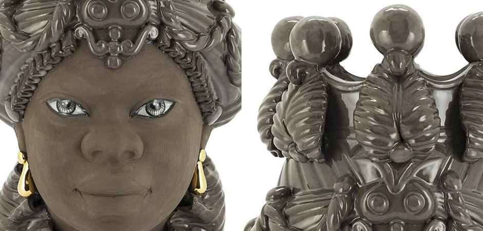 Ваза VASE MORO BIG LADY BLACK MUD Ваза VASE MORO BIG LADY BLACK MUD - Loft-Concept в Брянске