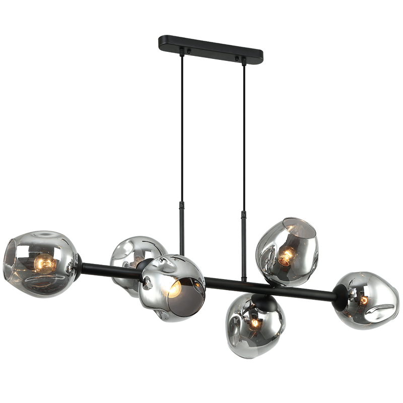 Люстра Branching Bubble Chandelier Line Gray Черный Серый (Gray) Люстра Branching Bubble Chandelier Line Gray Черный Серый (Gray) в Брянске | Loft Concept