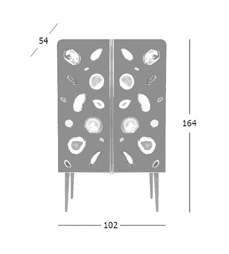 Patrick Naggar Gem Cabinet шкаф украшенный агатами Patrick Naggar Gem Cabinet шкаф украшенный агатами в Брянске