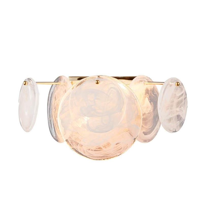 Бра Plates Gold с Матовым Стеклом Золотой Бра Plates Gold с Матовым Стеклом Золотой в Брянске | Loft Concept