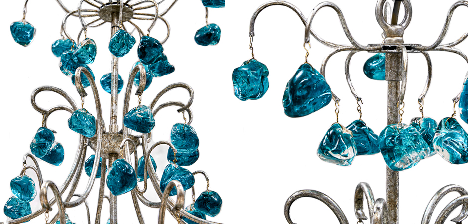 Люстра Crystal Blue Cupertino Chandelier Люстра Crystal Blue Cupertino Chandelier - Loft-Concept в Брянске