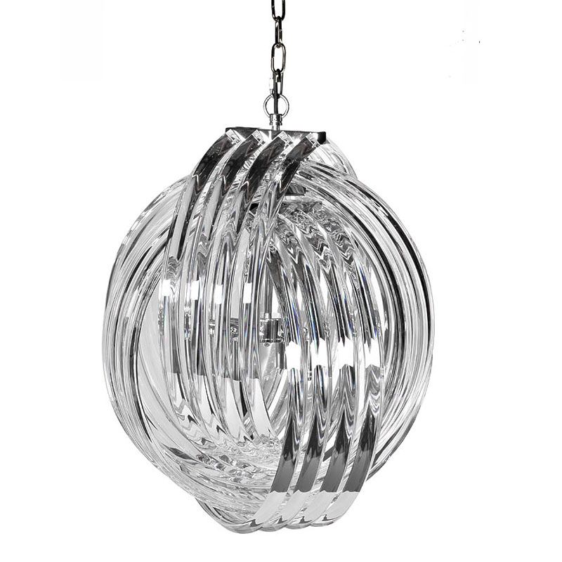 Люстра Retro FROZEN GLASS Chandelier Plexus Хром Люстра Retro FROZEN GLASS Chandelier Plexus Хром в Брянске | Loft Concept