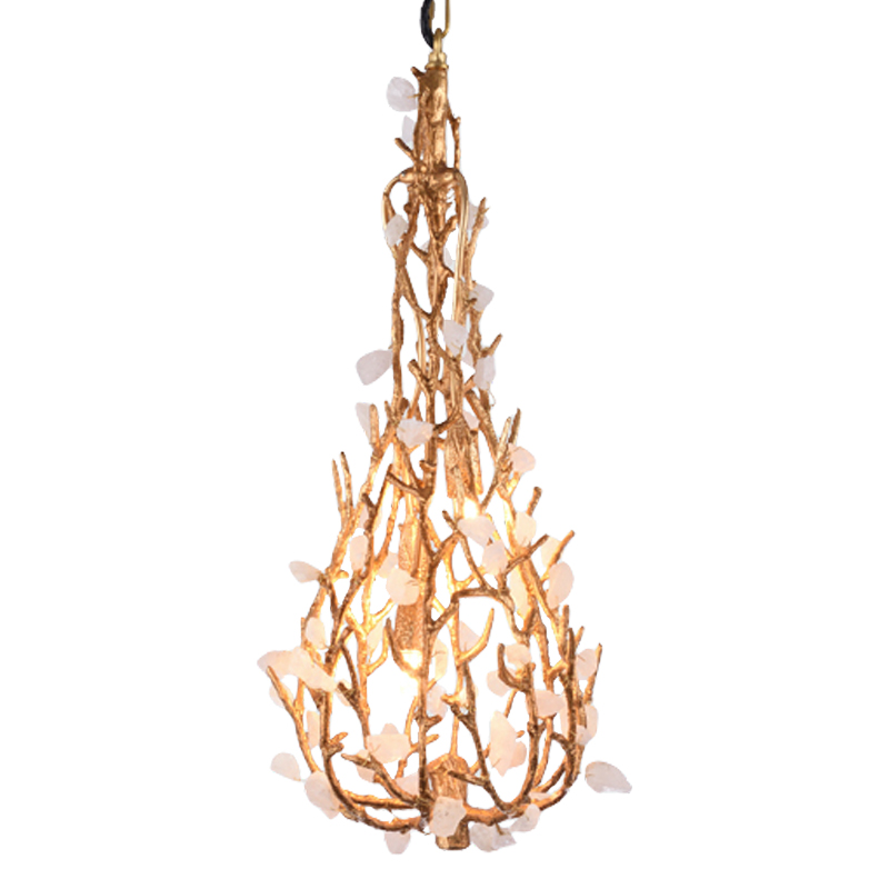 Люстра Gillis Chandelier Drop Золотой Белый Люстра Gillis Chandelier Drop Золотой Белый в Брянске | Loft Concept