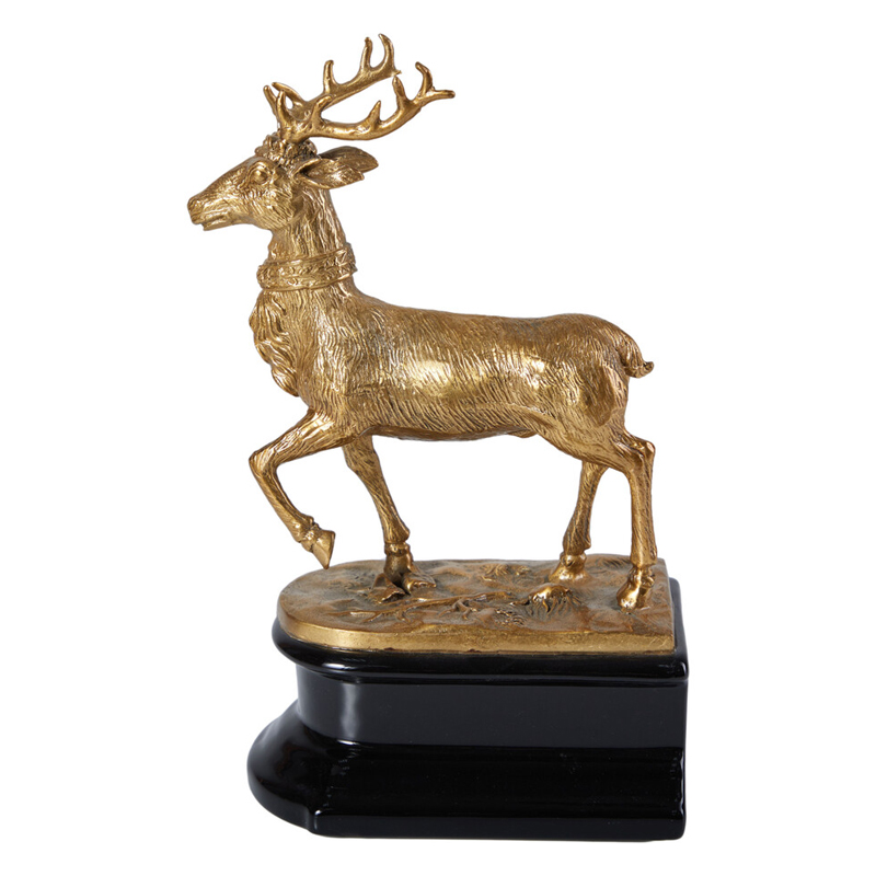 Держатель для книг в виде оленя из фарфора и бронзы Eden Garden porcelain and bronze Черный Бронза в Брянске | Loft Concept 