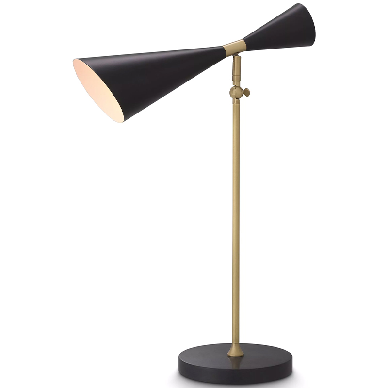 Настольная лампа Eichholtz Desk Lamp Milos Черный Латунь Настольная лампа Eichholtz Desk Lamp Milos Черный Латунь в Брянске | Loft Concept