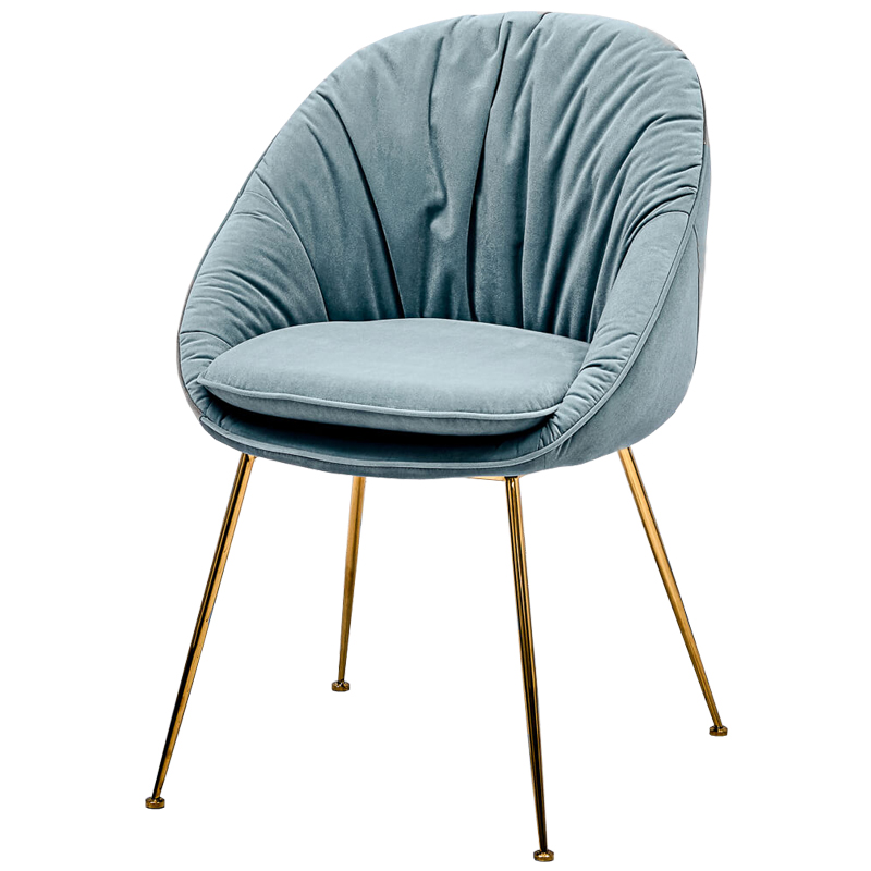 Стул Perrers Stool Pastel Blue Голубой пастельный Глянцевое золото Стул Perrers Stool Pastel Blue Голубой пастельный Глянцевое золото в Брянске | Loft Concept