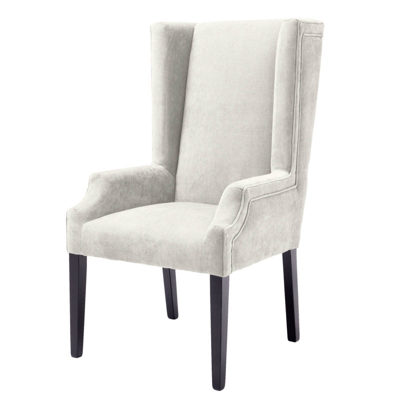 Стул Eichholtz Dining Chair Tempio sand Молочный Черный Стул Eichholtz Dining Chair Tempio sand Молочный Черный в Брянске | Loft Concept