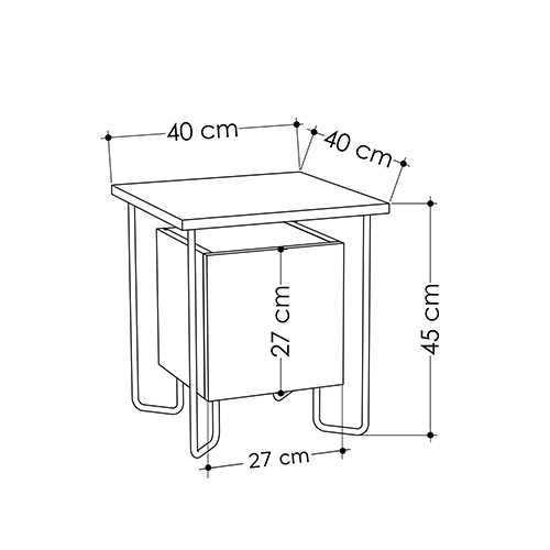 Прикроватная тумба белого цвета с дверцей ACRES NIGHTSTAND WHITE Прикроватная тумба белого цвета с дверцей ACRES NIGHTSTAND WHITE в Брянске