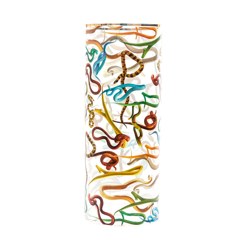 Ваза Seletti Snakes Big Прозрачный Золотой Синий Красный Ваза Seletti Snakes Big Прозрачный Золотой Синий Красный в Брянске | Loft Concept