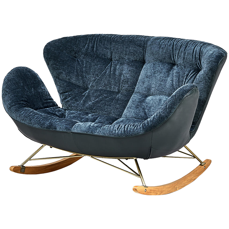 Диван Pernill Sofa Темно-синий Латунь Древесина Диван Pernill Sofa Темно-синий Латунь Древесина в Брянске | Loft Concept