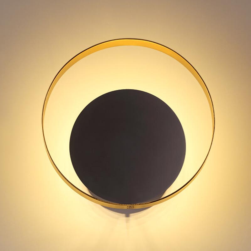 Бра Globo Ocular Sconce Circle Black Золотой Черный Бра Globo Ocular Sconce Circle Black Золотой Черный в Брянске | Loft Concept