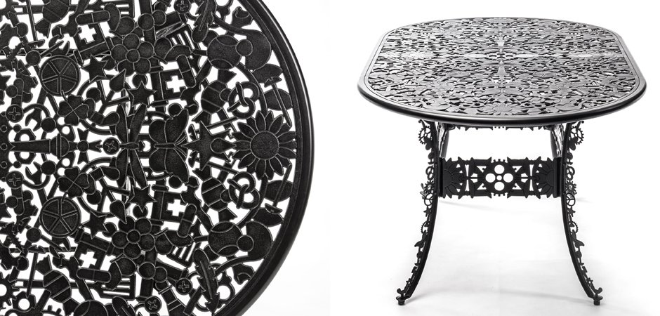 Обеденный стол Industry Collection ALUMINIUM OVAL TABLE – BLACK Обеденный стол Industry Collection ALUMINIUM OVAL TABLE – BLACK - Loft-Concept в Брянске