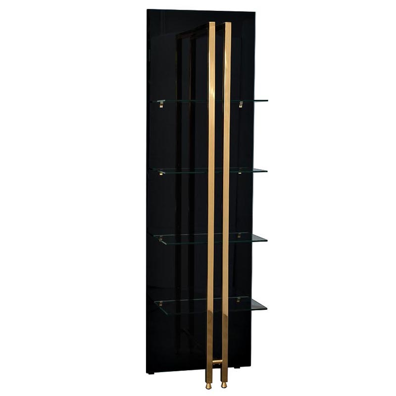 Стеллаж Manley Rack Черный Глянцевое золото Стеллаж Manley Rack Черный Глянцевое золото в Брянске | Loft Concept