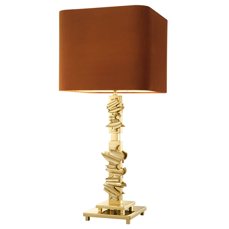 Настольная лампа Eichholtz Table Lamp Abruzzo brass Латунь Оранжевый Настольная лампа Eichholtz Table Lamp Abruzzo brass Латунь Оранжевый в Брянске | Loft Concept