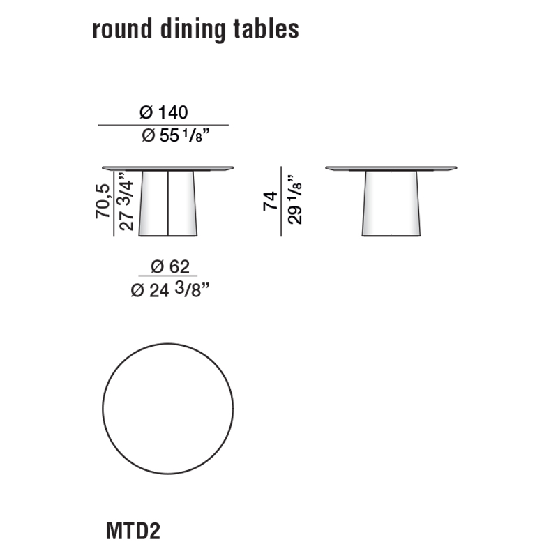 Дизайнерский круглый обеденный стол MATEO Dining Table Дизайнерский круглый обеденный стол MATEO Dining Table в Брянске