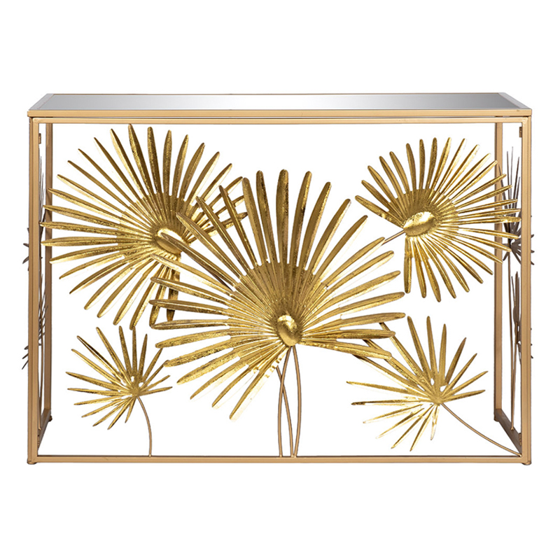 Консоль Golden Palm Leaves Золотой Консоль Golden Palm Leaves Золотой в Брянске | Loft Concept