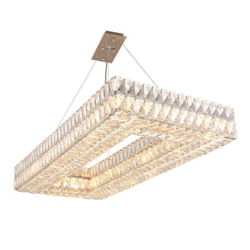 Люстра Crystal Regena Silver Rectangle Chandelier 100 Прозрачный Хром Люстра Crystal Regena Silver Rectangle Chandelier 100 Прозрачный Хром в Брянске | Loft Concept