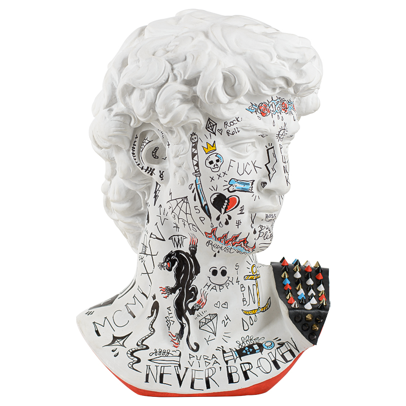 Статуэтка Bust of David PUNK Мульти Статуэтка Bust of David PUNK Мульти в Брянске | Loft Concept