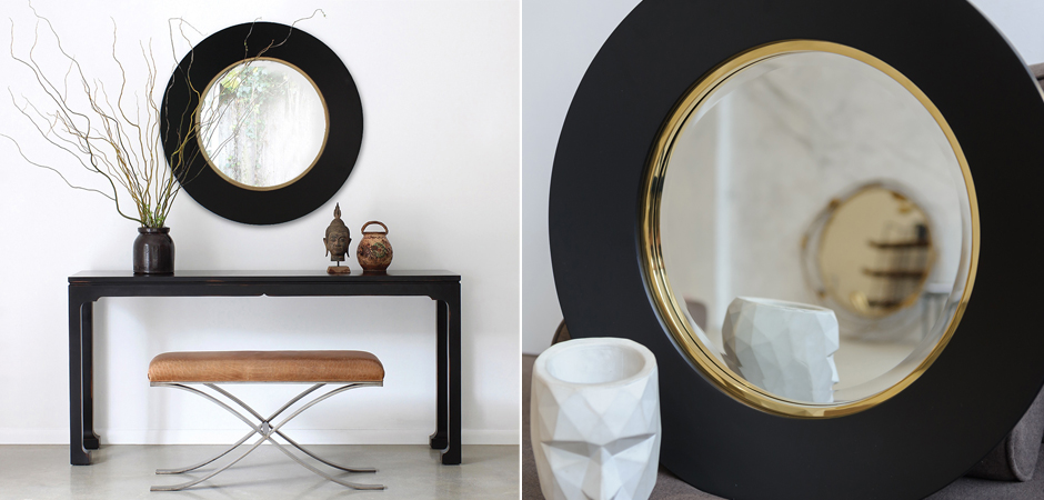 Зеркало Black Circle Mirror Зеркало Black Circle Mirror - Loft-Concept в Брянске