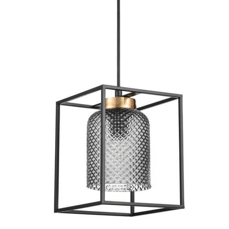 Подвесной светильник Myron Hanging lamp Черный Дымчатый (Smoke) Подвесной светильник Myron Hanging lamp Черный Дымчатый (Smoke) в Брянске | Loft Concept