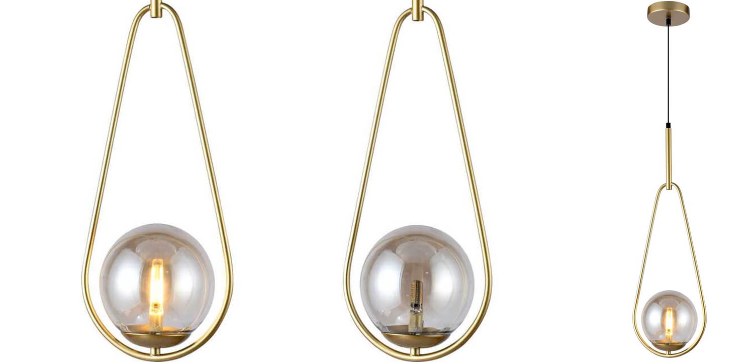 Подвесной светильник B.LUX C Ball gold 20 - фото