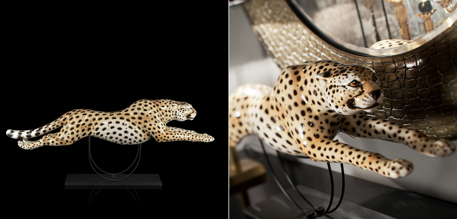 Статуэтка RUNNING CHEETAH W/BASE - фото