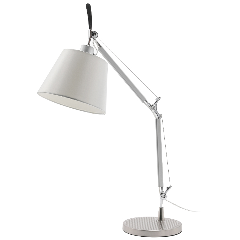 Настольная лампа Tolomeo Tavolo Basculante Белый Хром Настольная лампа Tolomeo Tavolo Basculante Белый Хром в Брянске | Loft Concept