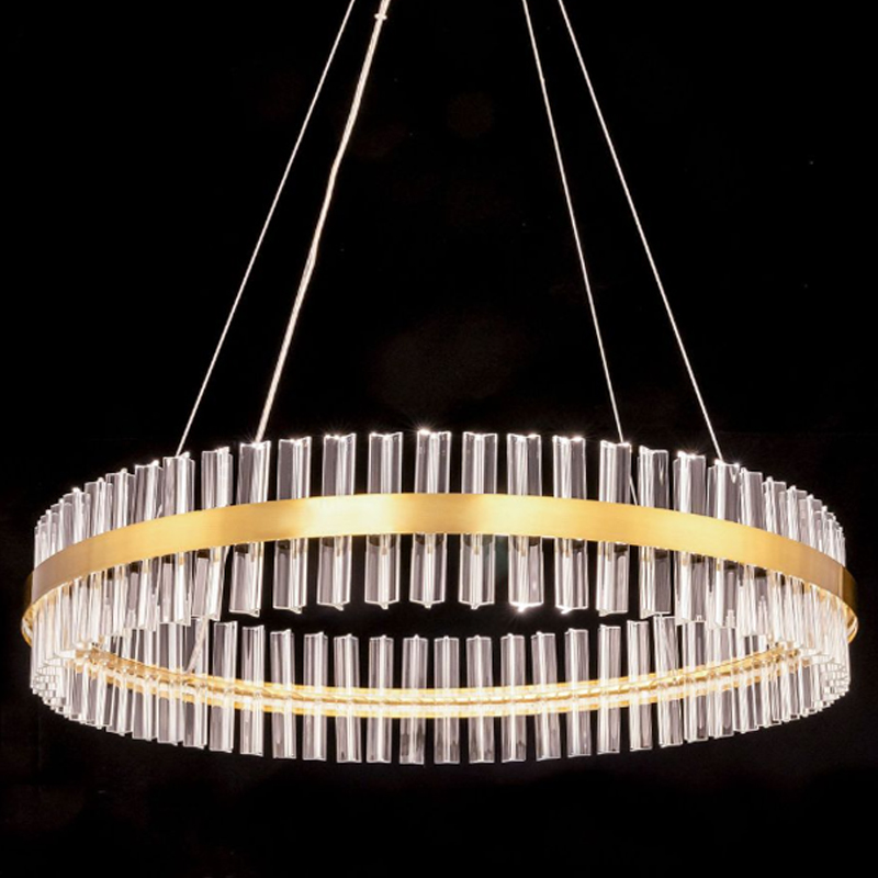 Круглая Люстра Кольцо Хрусталь диаметр 80 см RING Saturno Not Baroncelli Brass Латунь Прозрачное Стекло Круглая Люстра Кольцо Хрусталь диаметр 80 см RING Saturno Not Baroncelli Brass Латунь Прозрачное Стекло в Брянске | Loft Concept