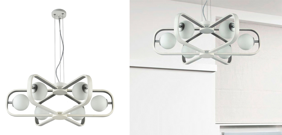 Люстра Michele Ball Chandelier Silver 6 Люстра Michele Ball Chandelier Silver 6 - Loft-Concept в Брянске