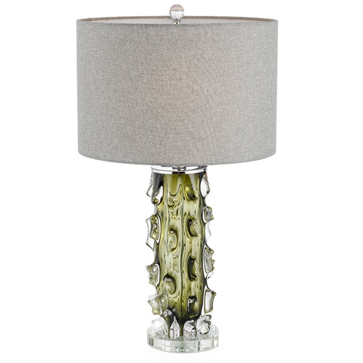 Настольная лампа Glass Cactus Зеленый Серый Настольная лампа Glass Cactus Зеленый Серый в Брянске | Loft Concept