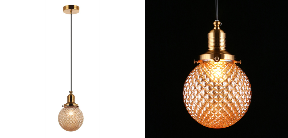 Подвесной светильник Perforated Bubbles Янтарь Подвесной светильник Perforated Bubbles Янтарь - Loft-Concept в Брянске