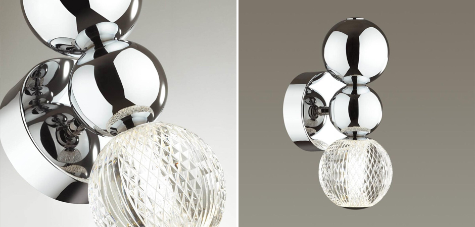 Светодиодное бра Crystal Globule Small Хром Светодиодное бра Crystal Globule Small Хром - Loft-Concept в Брянске