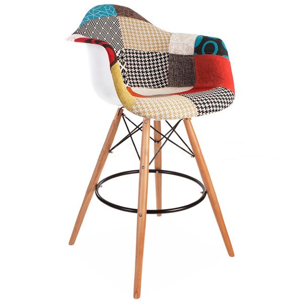Барный Стул Patchwork bar style DSW Мульти Древесина Барный Стул Patchwork bar style DSW Мульти Древесина в Брянске | Loft Concept