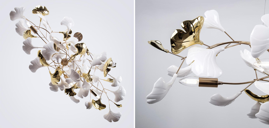 Большая люстра Wintery flover с Белыми декоративными плафонами Большая люстра Wintery flover с Белыми декоративными плафонами - Loft-Concept в Брянске