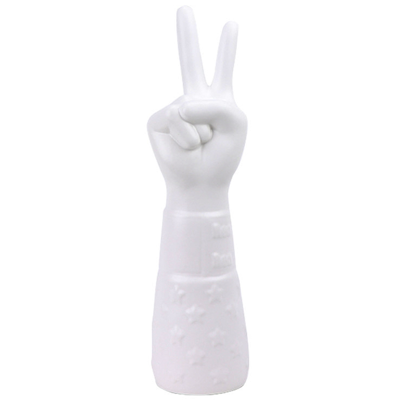 Статуэтка Jonathan Adler Peace Hand Sculpture Белый в Брянске | Loft Concept 
