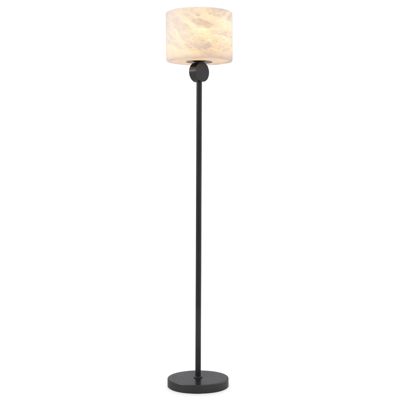 Торшер Eichholtz Floor Lamp Etruscan Bronze Темная бронза Белый Торшер Eichholtz Floor Lamp Etruscan Bronze Темная бронза Белый в Брянске | Loft Concept