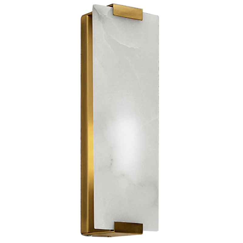 Бра Marble Rectangle Wall Lamp Brass Латунь в Брянске | Loft Concept 
