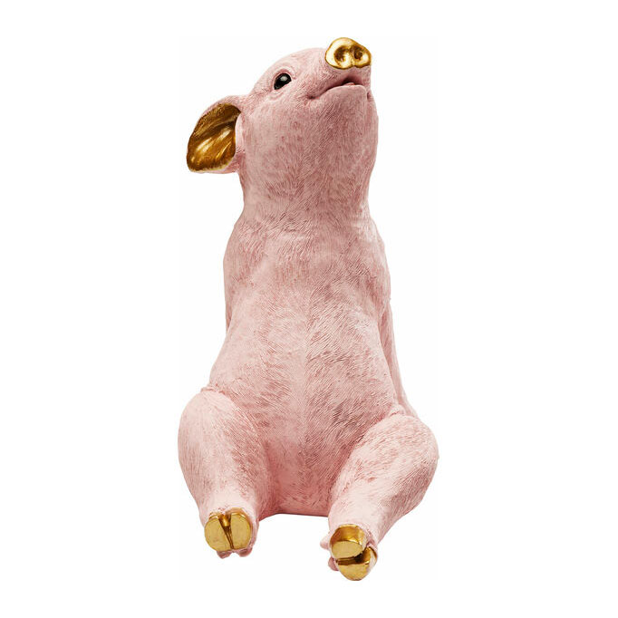 Статуэтка розовый поросенок Pink pig Розовый пастельный Золотой в Брянске | Loft Concept 