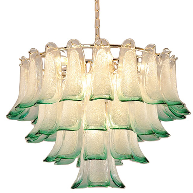 Люстра Peacock Chandelier Золотой Прозрачное Стекло Зеленый Люстра Peacock Chandelier Золотой Прозрачное Стекло Зеленый в Брянске | Loft Concept